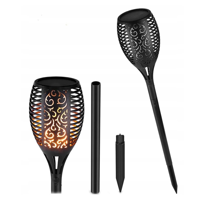 Lampka ogrodowa SOLARNA POCHODNIA płomień 1700K L