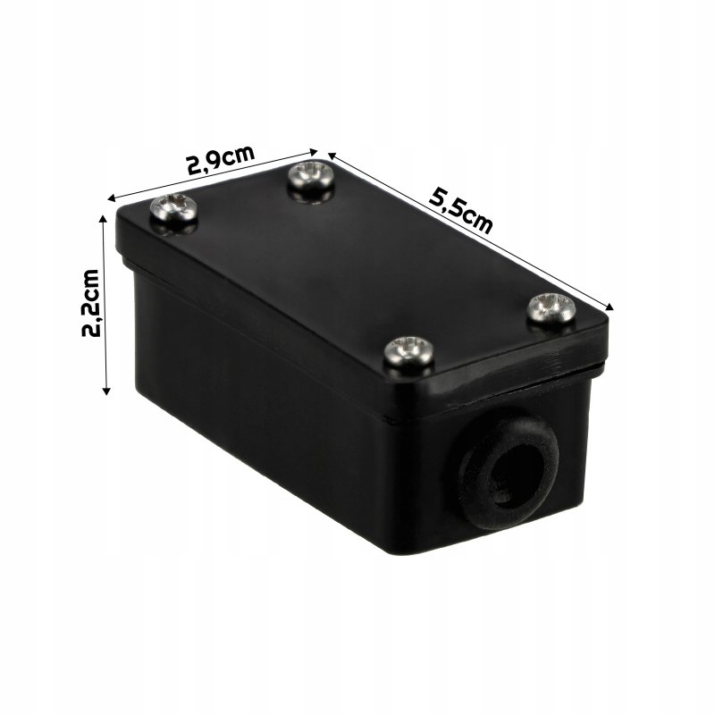 Puszka Hermetyczna Instalacyjna Złączka Eklektyczna IP44 Z Kostką 3 Pinowa