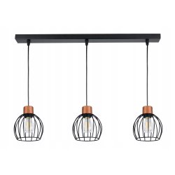 LAMPA WISZĄCA ZWIS żyrandol sufit loft drut KULA 3