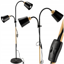 Lampa podłogowa Berge Londyn E27 30 W beżowy, czarny