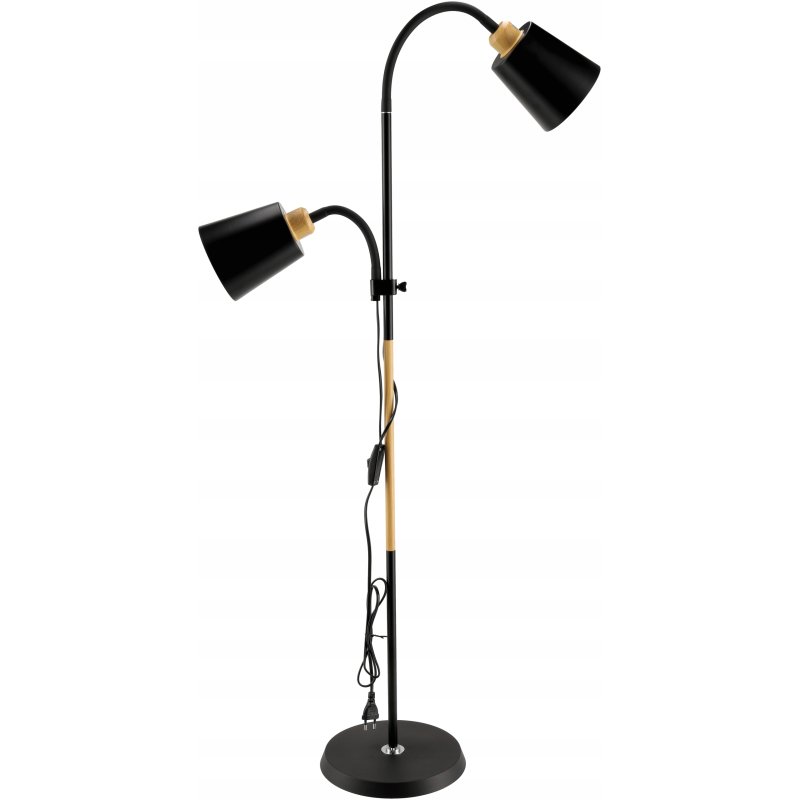 Lampa podłogowa Berge Londyn E27 30 W beżowy, czarny