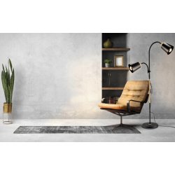 Lampa podłogowa Berge Londyn E27 30 W beżowy, czarny