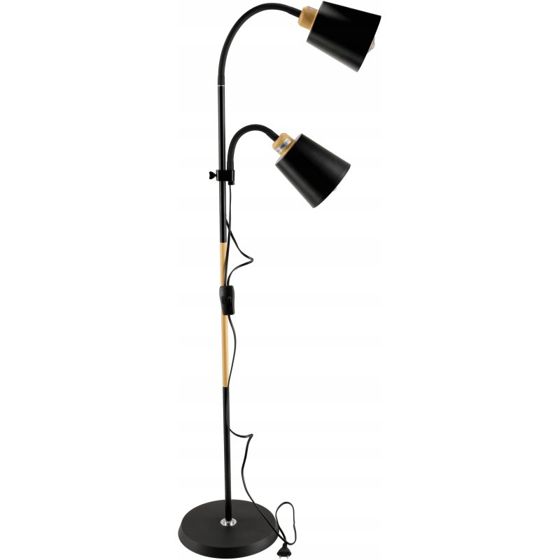 Lampa podłogowa Berge Londyn E27 30 W beżowy, czarny