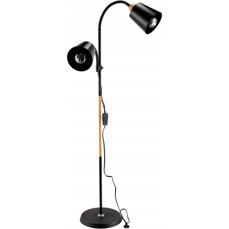 Lampa podłogowa Berge Londyn E27 30 W beżowy, czarny