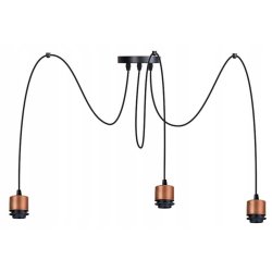 LAMPA sufitowa wisząca ZWIS Loft 3x E27 PAJĄK cu