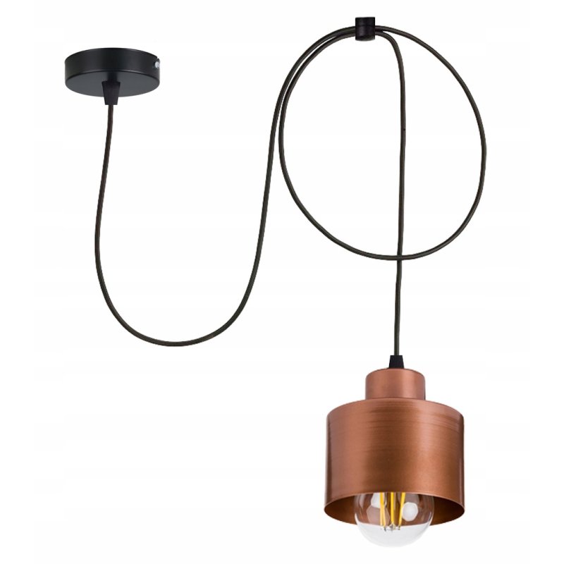 LAMPA sufitowa wisząca ZWIS Loft E27 PAJĄK METAL