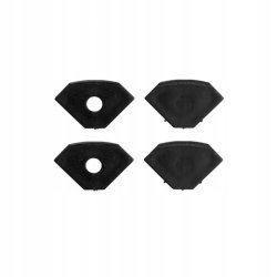 Zestaw 2mb Profil aluminiowy NAROŻNY CZARNY + KLOSZ mleczny do taśm led