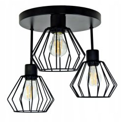 LAMPA plafon SUFITOWA ŻYRANDOL loft BRYLANT DRUT S