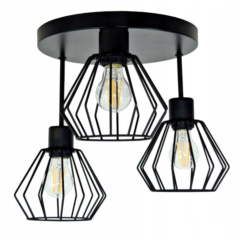 LAMPA plafon SUFITOWA ŻYRANDOL loft BRYLANT DRUT S