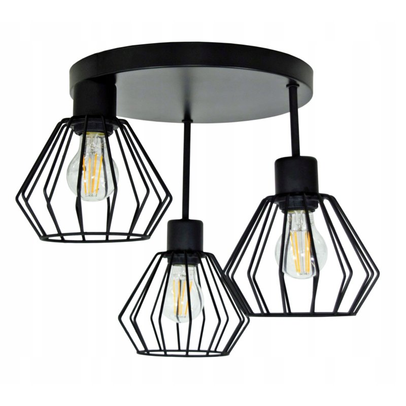 LAMPA plafon SUFITOWA ŻYRANDOL loft BRYLANT DRUT S