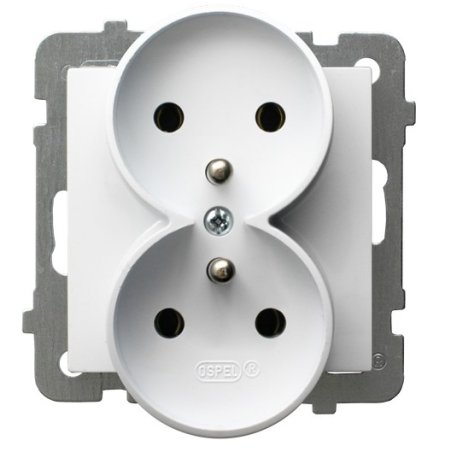 GNIAZDO gniazdko PODWÓJNE z...