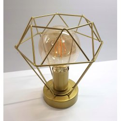 LAMPA stała sufitowa plafon Loft klosz diament E27