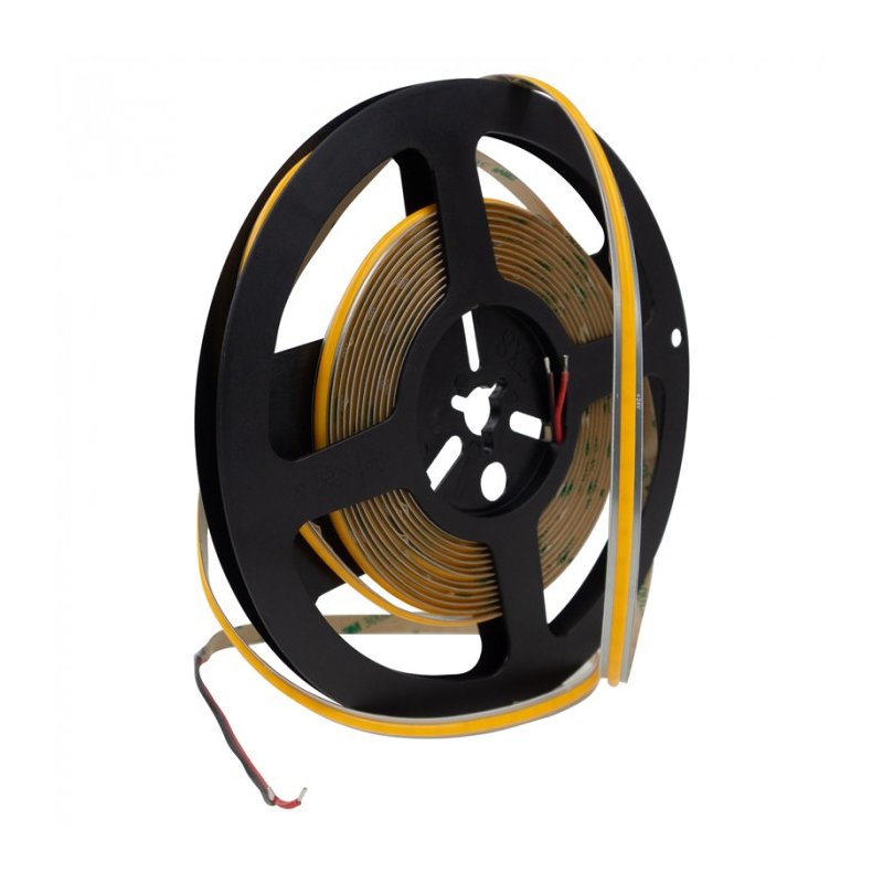 Taśma LED COB 24V 9W 8mm 480d/mb Neon CIEPŁY 1m FREE CUT cięta co 1mm