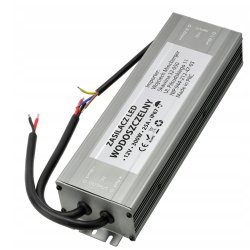 Zasilacz 24V 300W 12,5A wodoodporny taśm LED IP67 hermetyczny metal