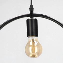 Lampa wisząca sufitowa Loft koło kręcona na 2x E27