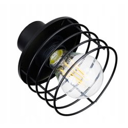 LAMPA stała sufitowa plafon Loft klosz drut na E27
