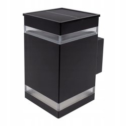 Lampa PREMIUM Elewacyjna Solarna Ogrodowa Kinkiet solarny LED NW góra dół