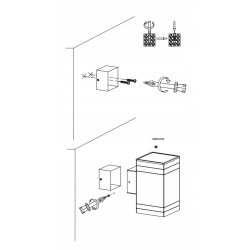 Lampa PREMIUM Elewacyjna Solarna Ogrodowa Kinkiet solarny LED NW góra dół