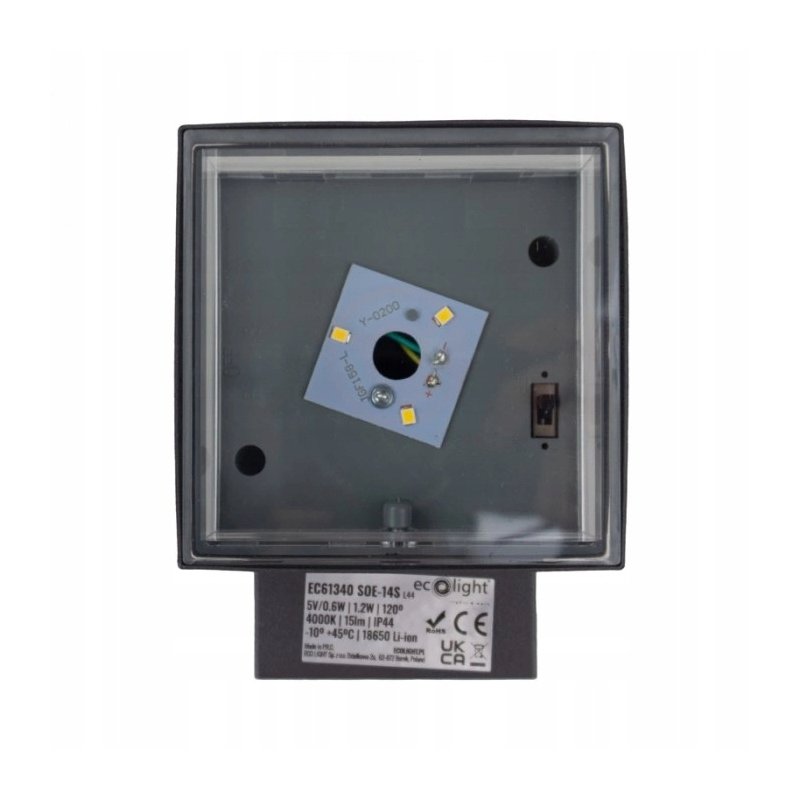 Lampa PREMIUM Elewacyjna Solarna Ogrodowa Kinkiet solarny LED NW góra dół