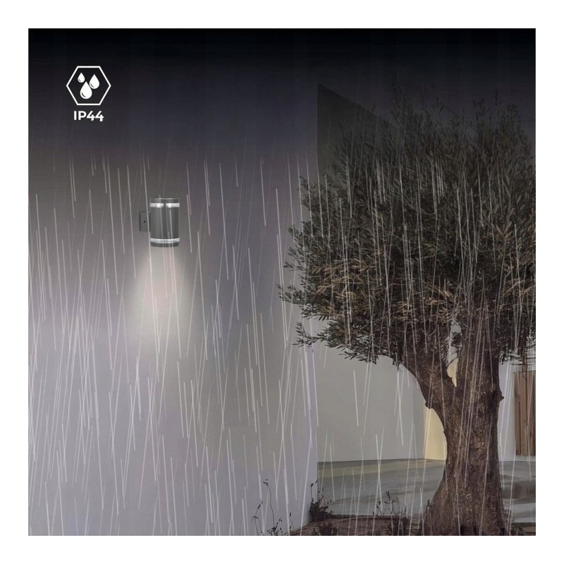 Lampa PREMIUM Elewacyjna Solarna Ogrodowa Kinkiet solarny LED NW góra dół