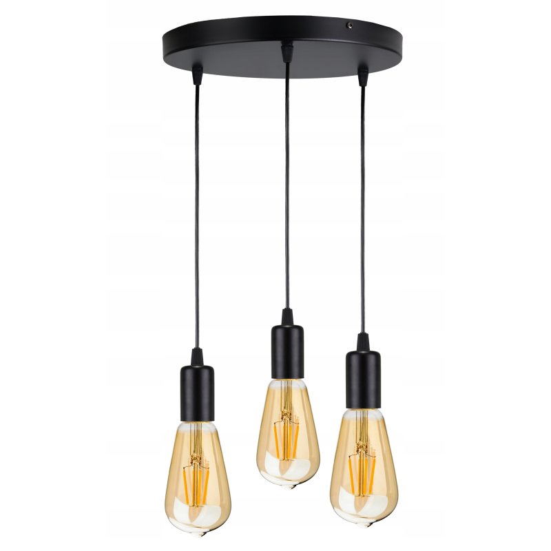 LAMPA sufitowa wisząca ZWIS Edison Loft 3x E27