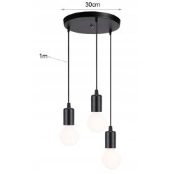 LAMPA sufitowa wisząca ZWIS Edison Loft 3x E27