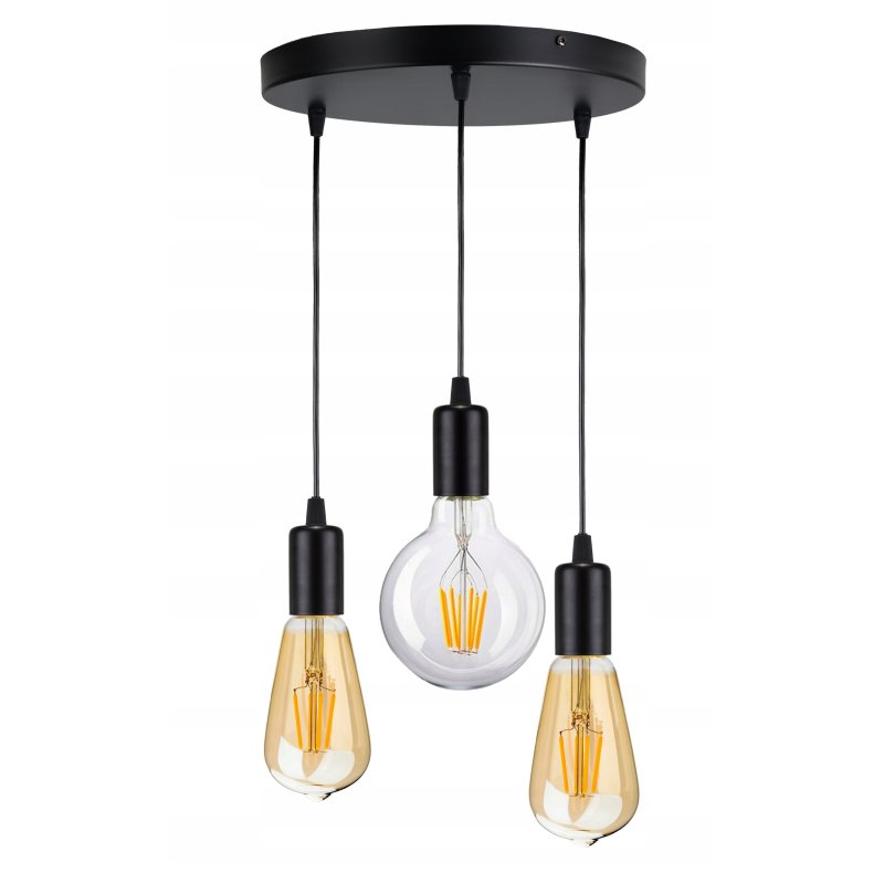 LAMPA sufitowa wisząca ZWIS Edison Loft 3x E27