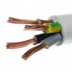 Przewód okrągły elektryczny giętki linka instalacyjny OMY 4x0,75 do led rgb
