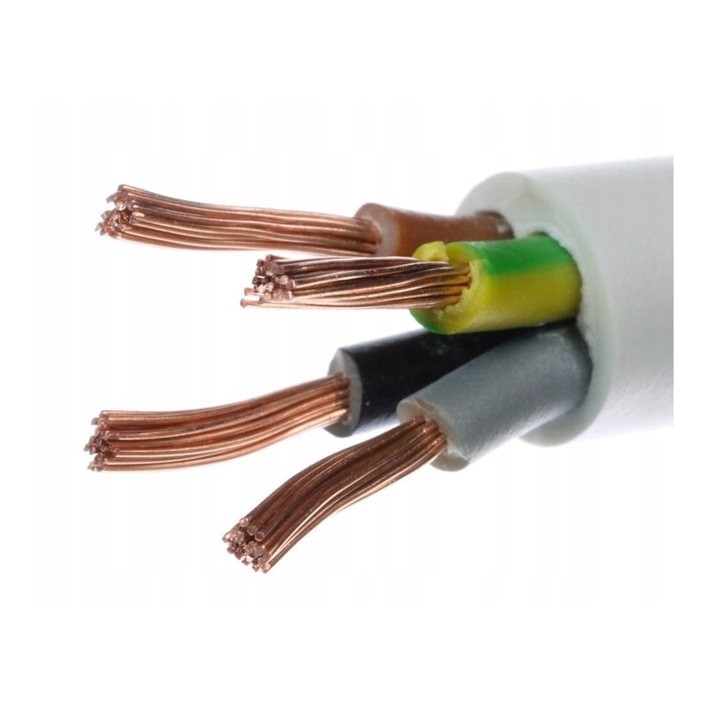 Przewód okrągły elektryczny giętki linka instalacyjny OMY 4x0,75 do led rgb