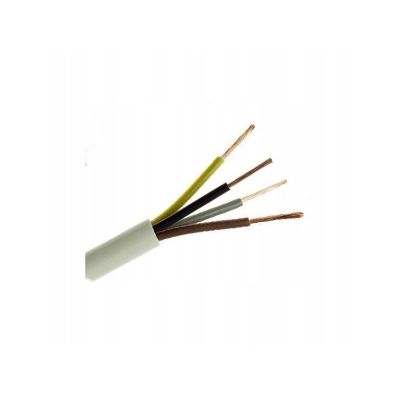 Przewód okrągły elektryczny giętki linka instalacyjny OMY 4x0,75 do led rgb