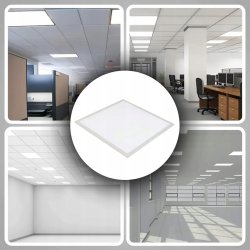 PANEL LED 40W 60x60 KASETON PLAFON LAMPA SUFITOWA amstrong 595 NEUTRAL PCV