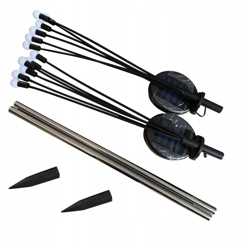 Zestaw 2x Lampka ogrodowa SOLARNA WW wbijana LAMPA Firefly ruchome kulki