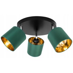 LAMPA plafon ruchomy żyrandol sufiowa ABAŻUR złoty