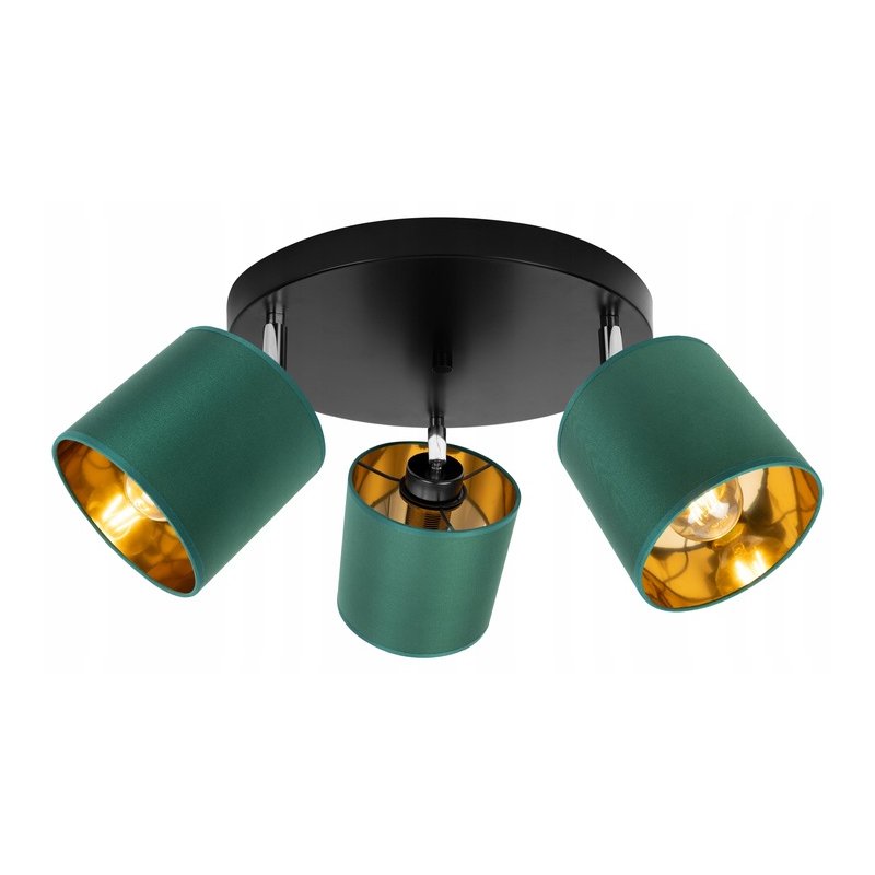 LAMPA plafon ruchomy żyrandol sufiowa ABAŻUR złoty