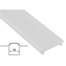 2mb KLOSZ PCV MLECZNY 12mm do PROFILI ALUMINIOWYCH do płyt GK karton-gips