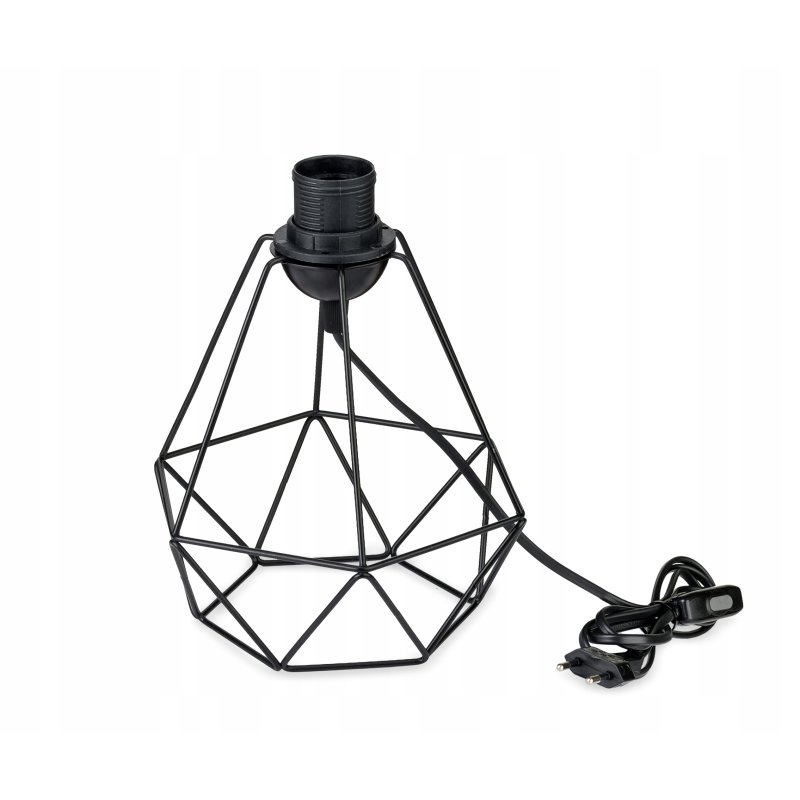 Lampka nocna Lampa stołowa loft na led E27 Abażur