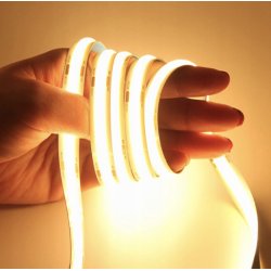 Taśma LED COB MOCNA 24V 528 diod/m 14W/m barwa biała CIEPŁA PRO 5mb