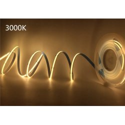 Taśma LED COB MOCNA 24V 528 diod/m 14W/m barwa biała CIEPŁA PRO 5mb