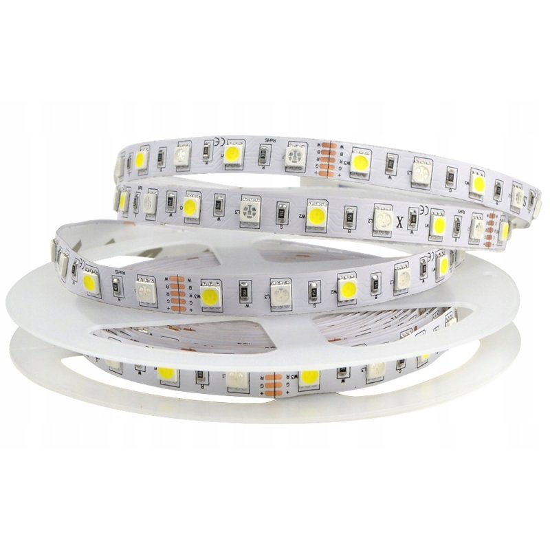 TAŚMA LED PREMIUM RGBW+Zimna 5050 IP20 300diod 1m