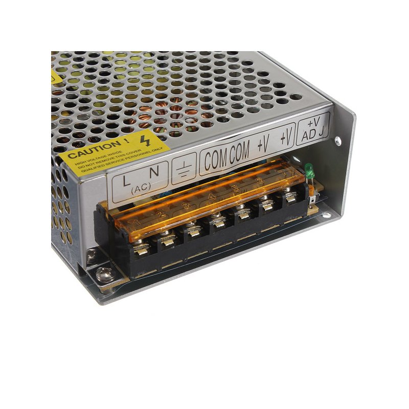 ZASILACZ 12V 12,5A 150W IP20 montażowy modułowy siatkowy do CCTV taśm LED