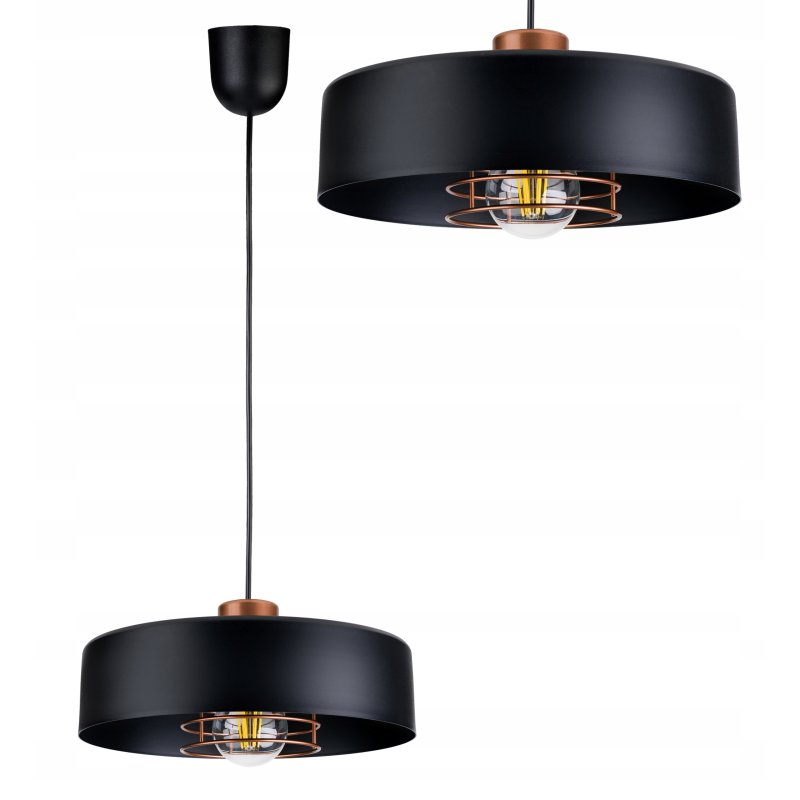 LAMPA WISZĄCA ZWIS żyrandol sufitowa LOFT Metal XL