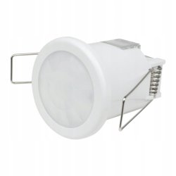 Czujnik ruchu Czujka zmierzchu sensor PIR podtynkowy montażowy biały 230V