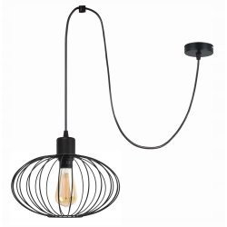 LAMPA sufitowa wisząca ZWIS Loft na E27 PAJĄK elipsa XL 35cm