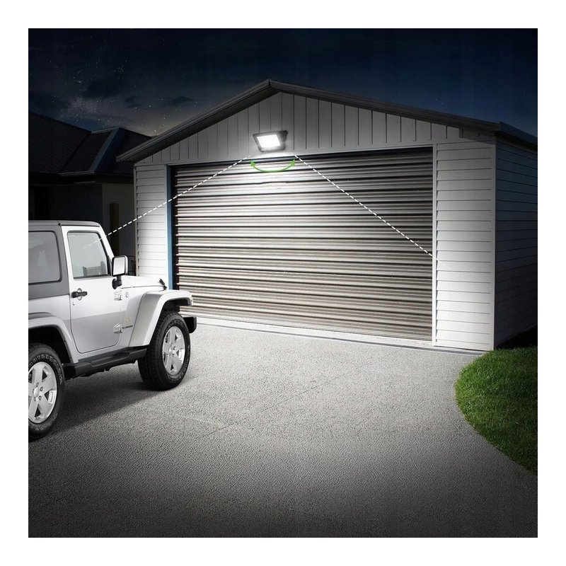 Naświetlacz halogen lampa LED 50W z czujnikiem ruchu PIR Barwa NEUTRALNA sl