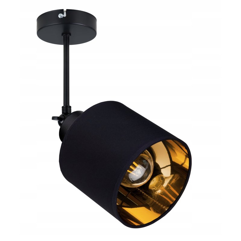 LAMPA KINKIET ścienny regulowany LOFT ABAŻUR złoty