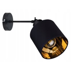 LAMPA KINKIET ścienny regulowany LOFT ABAŻUR złoty
