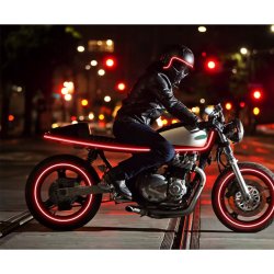 Taśma LED COB WĄSKA 5mm 12V 384diod/m neon linia ŚWIATŁA kolor CZERWONY 5m