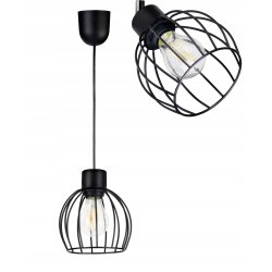 LAMPA WISZĄCA ZWIS żyrandol sufiow loft drut KULA