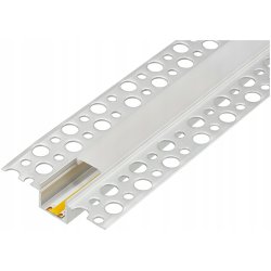 Zestaw PROFIL LED ALUMINIOWY do PŁYT karton-gips GK GIPSOWYCH + klosz 3m
