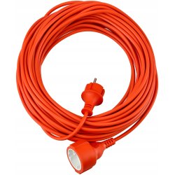 Przedłużacz sieciowy b/Uz ogrodowy pomarańczowy 2x1mm 20m 2500W